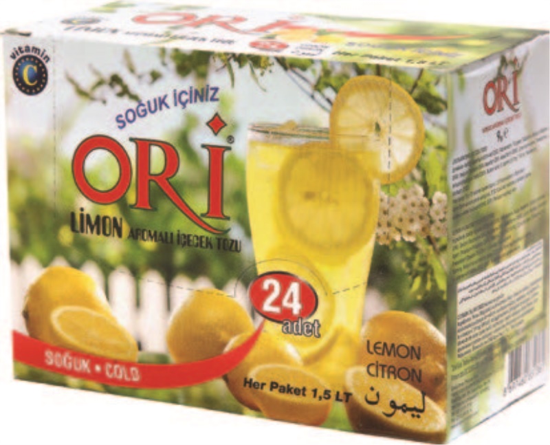 9 Gr. Limon Aromalı İçecek Tozu